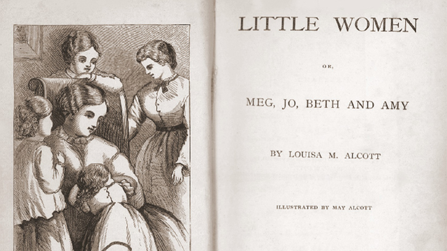 The inside page of Little Women