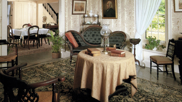 The parlor in Orchard House