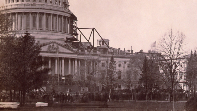 The White House in 1861.
