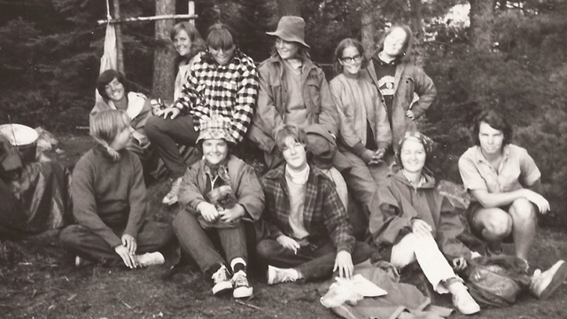 The first group of young women to participate in an Outward Bound survival school course in 1965.