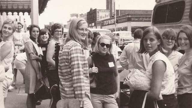 Some of the young women from Outward Bound in 1965.